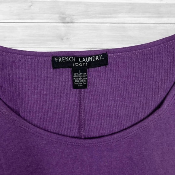 French Laundry Sport Women's‎ Purple Rain Shirt- Large - Picture 4 of 5